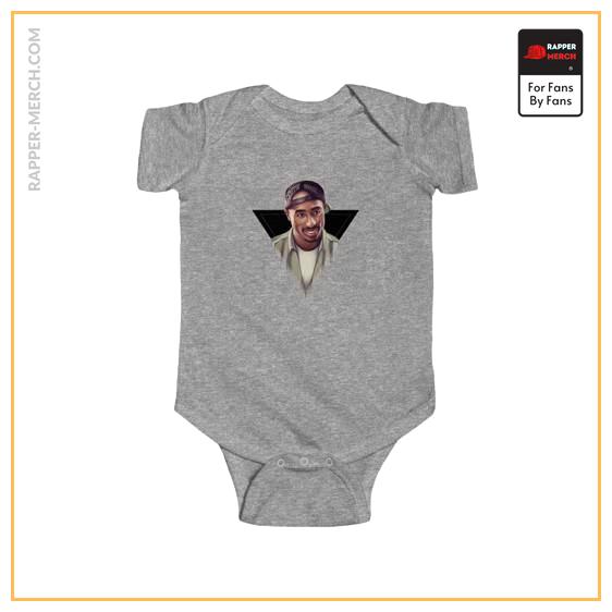 2Pac Amaru Shakur Hustlin White Sox Cap Baby Bodysuit RM0310
