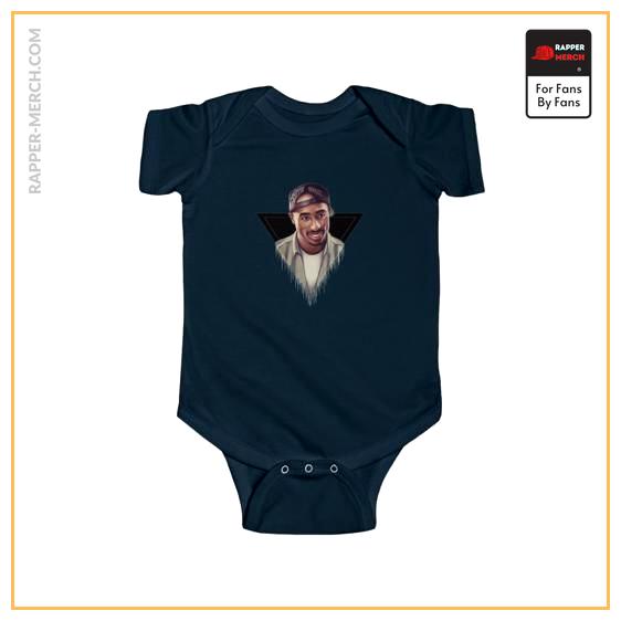 2Pac Amaru Shakur Hustlin White Sox Cap Baby Bodysuit RM0310