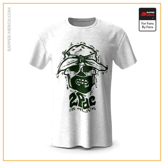 2Pac Is Alive Skull Artwork Badass T-Shirt RM0310