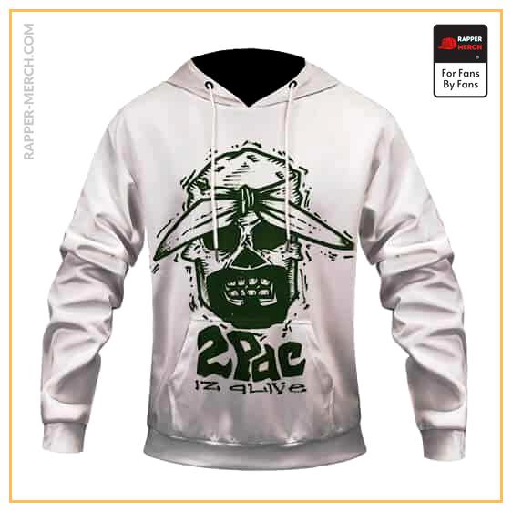 2Pac Is Alive Skull Head Artwork Badass Hoodie Jacket RM0310