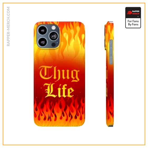 2Pac Makaveli Thug Life Flame Art Badass iPhone 13 Case RM0310