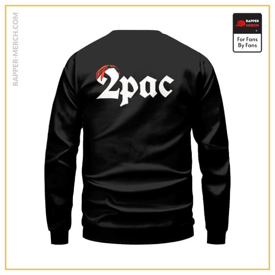 2Pac Shakur Face Silhouette Black Sweatshirt RM0310