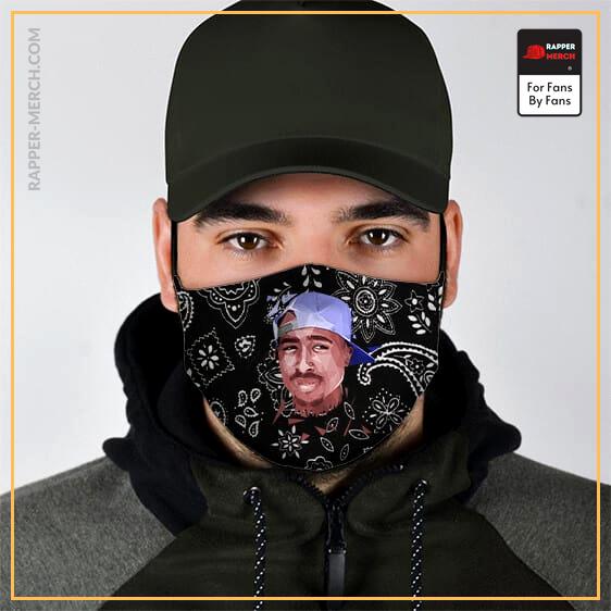 2Pac Shakur Gangster Bandana Design Badass Cloth Face Mask RM0310