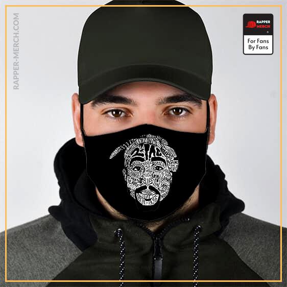 2Pac Shakur Gangster Tribute Art Dope Black Face Mask RM0310