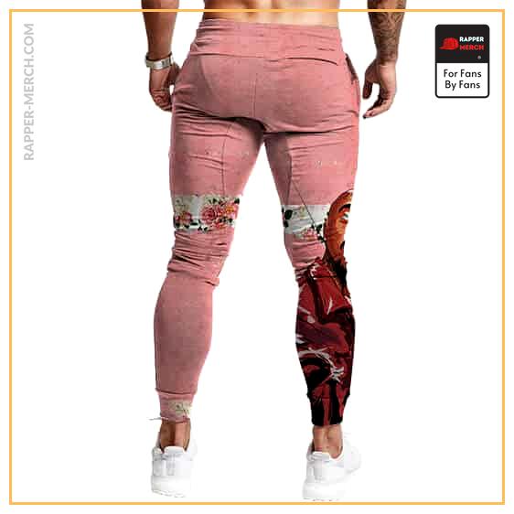 2Pac Shakur Holding Rose Painting Style Jogger Sweatpants RM0310