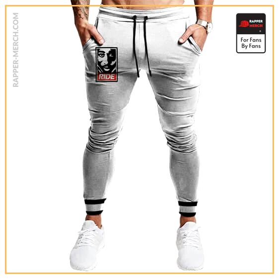 2Pac Shakur Ride Or Die Silhouette Face Jogger Sweatpants RM0310