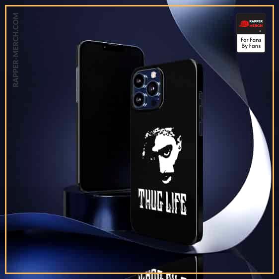 2Pac Shakur Thug Life Silhouette Art Black iPhone 13 Case RM0310