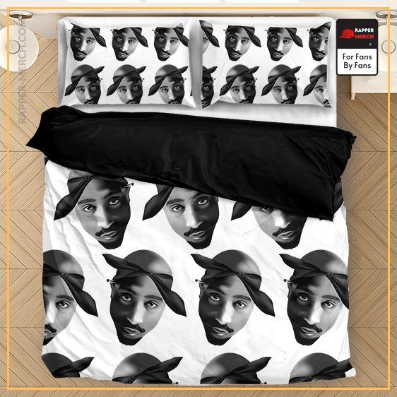 2pac Shakur Bubble Head Pattern Thug Life Amazing Bedding Set RM0310