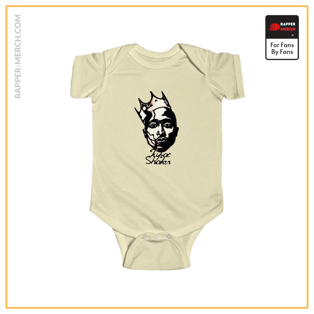 Crowned 2Pac Amaru Shakur Tribute Art Baby Toddler Onesie RM0310
