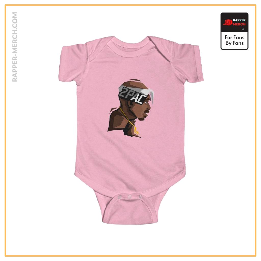 Legend Rapper 2pac Shakur Minimalist Design Baby Onesie RM0310