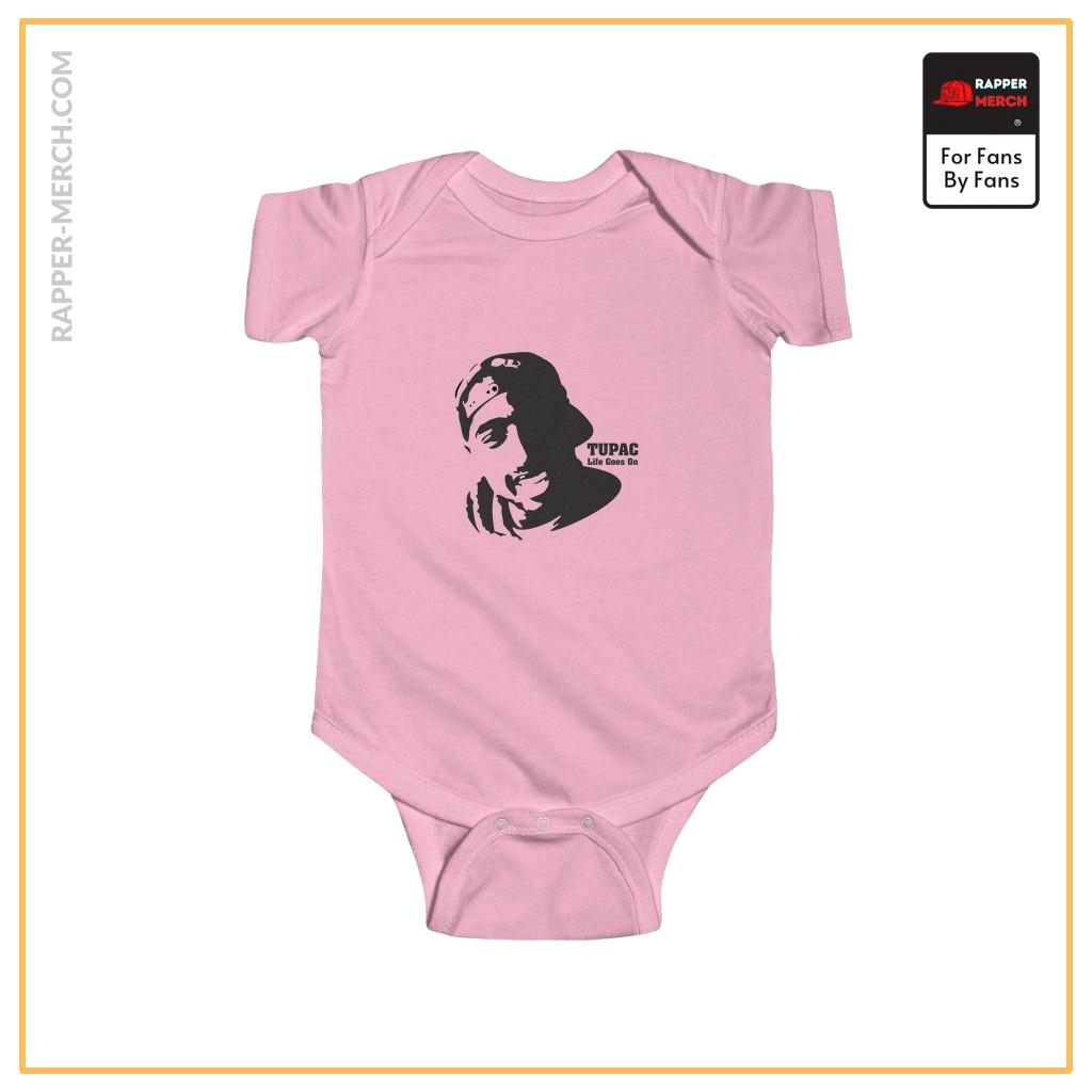 Tupac Amaru Shakur Silhouette Life Goes On Baby Onesie RM0310