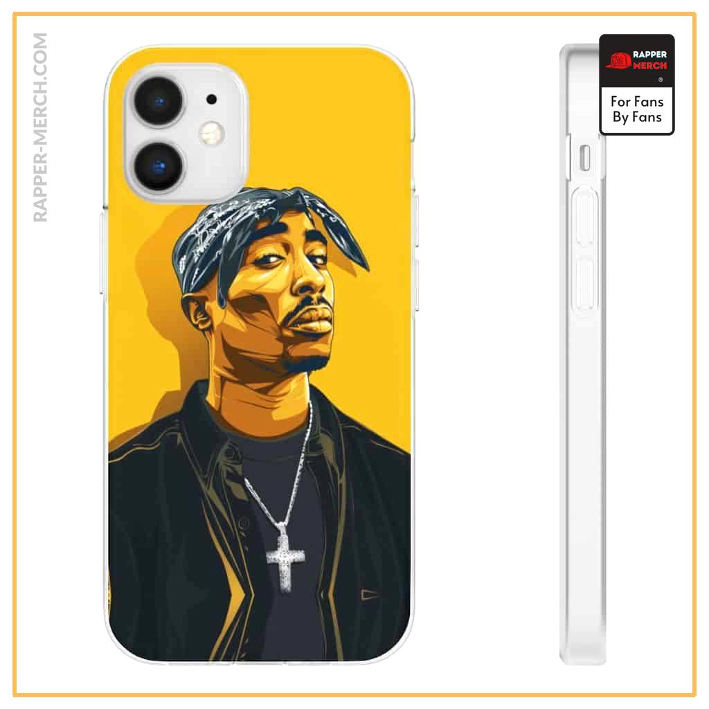 Aesthetic Vibes Tupac Shakur Awesome Yellow iPhone 12 Case RM0310