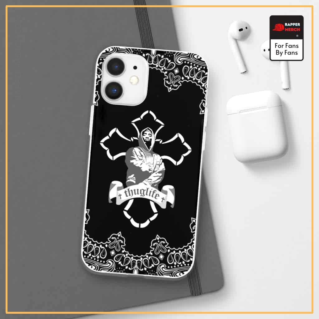 2pac Shakur Thug Life Bandana Pattern Dope iPhone 12 Case RM0310