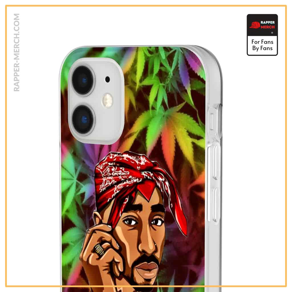 2Pac Makaveli Supreme Inspired Marijuana Art iPhone 12 Case RM0310