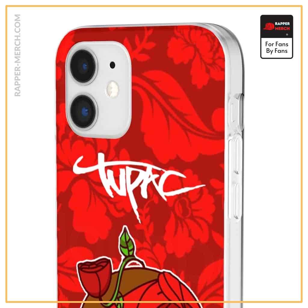Tupac Shakur Makaveli Red Rose Art Awesome iPhone 12 Case RM0310