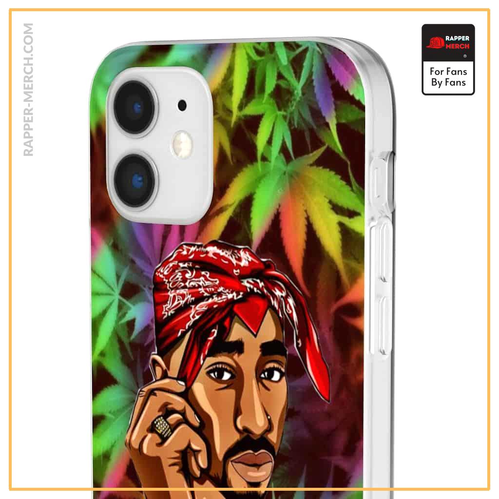 2Pac Makaveli Supreme Inspired Marijuana Art iPhone 12 Case RM0310