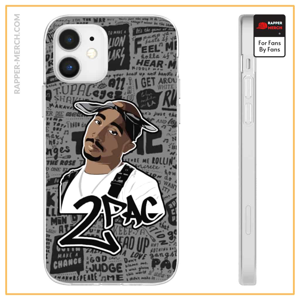 Thug Ghetto Rapper 2Pac Makaveli Newspaper Art iPhone 12 Case RM0310