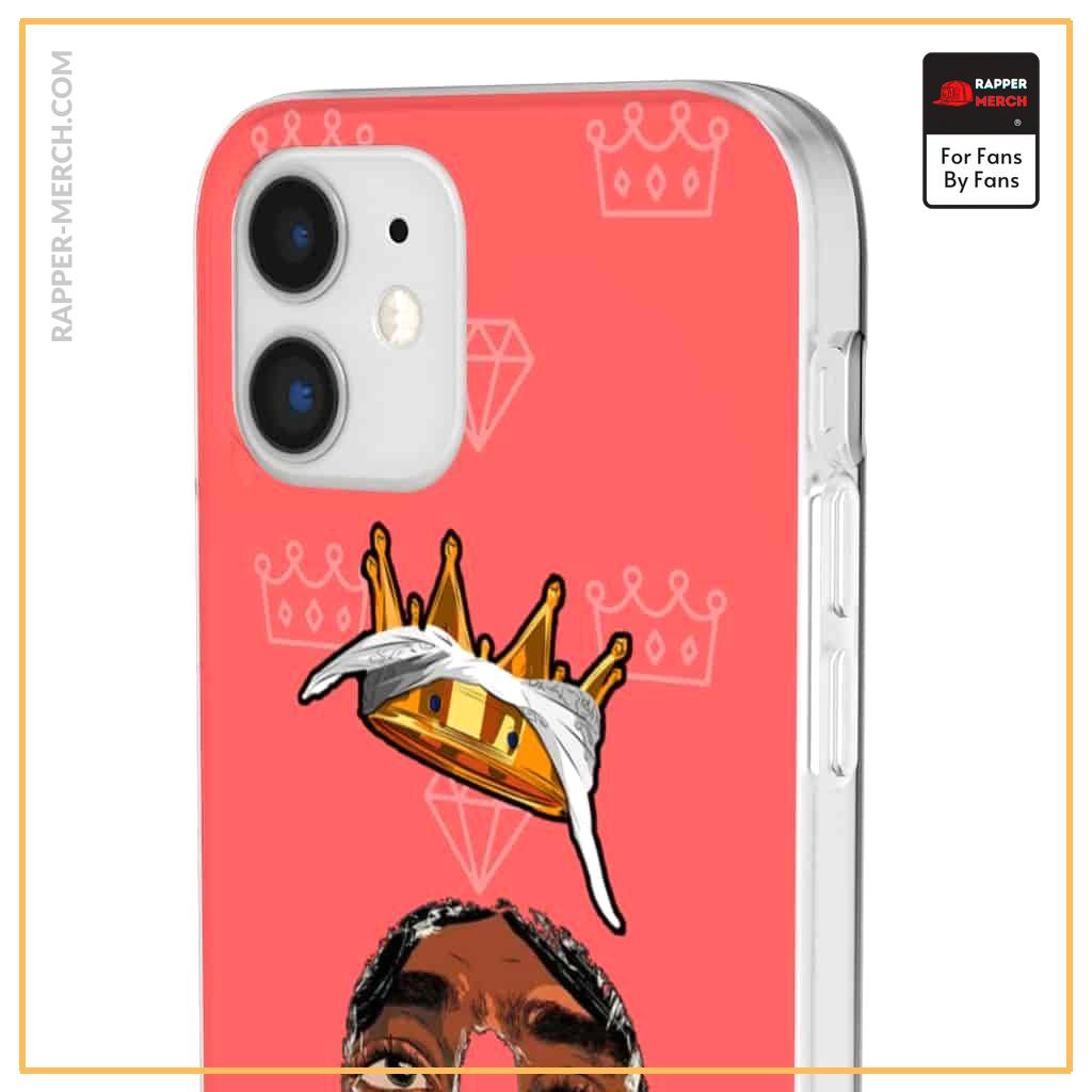 2Pac Shakur Crown & Bandana Minimalistic Art iPhone 12 Case RM0310