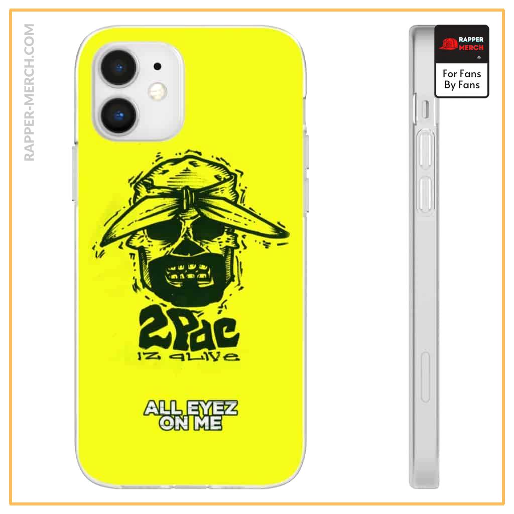 2Pac Is Alive All Eyez On Me Skull Art Yellow iPhone 12 Case RM0310