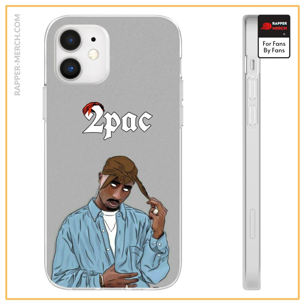 Awesome Hip-Hop Legend Tupac Makaveli Gray iPhone 12 Case RM0310