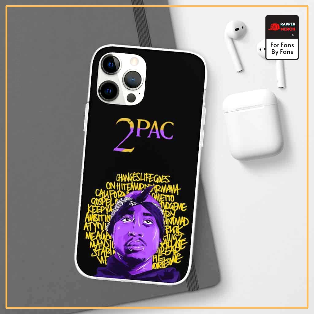 2Pac Amaru Shakur Greatest Songs Artwork Cool iPhone 12 Case RM0310