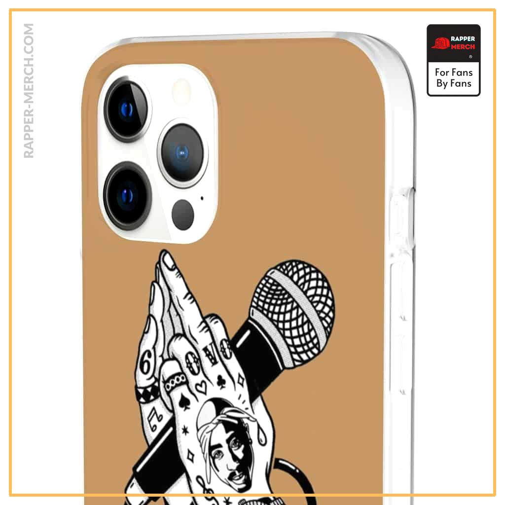 2pac Shakur Minimalist Hand Rap Culture Art iPhone 12 Case RM0310