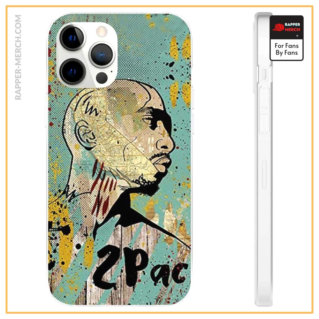 Tupac Makaveli Shakur Pop Art Painting Cool iPhone 12 Case RM0310