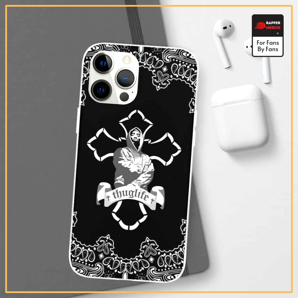 2pac Shakur Thug Life Bandana Pattern Dope iPhone 12 Case RM0310