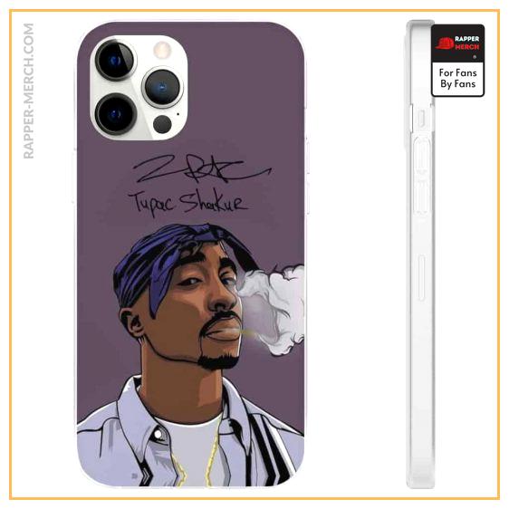 Ghetto Rapper Smoking Tupac Shakur Dope iPhone 12 Case RM0310