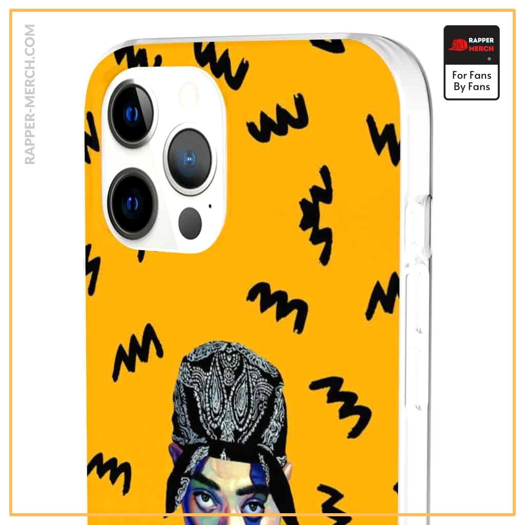 2pac Shakur Thug Life Pose Awesome Yellow iPhone 12 Case RM0310