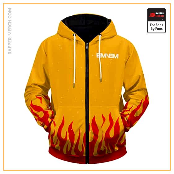 8 Mile Eminem Flame Pattern Design Badass Zip Up Hoodie RM0310