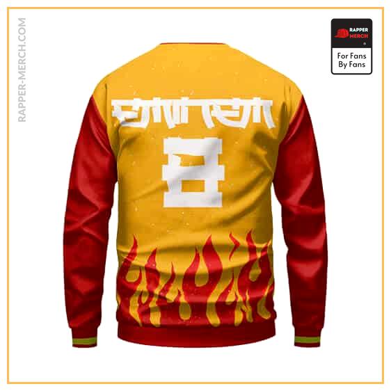 8 Mile Eminem Flame Pattern Design Dope Crewneck Sweater RM0310
