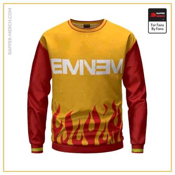 8 Mile Eminem Flame Pattern Design Dope Crewneck Sweater RM0310