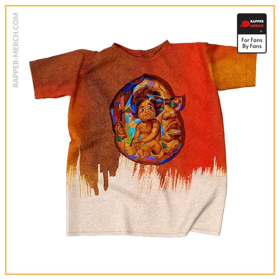 Abstract Baby Biggie And Head Artwork T-Shirt RP0310