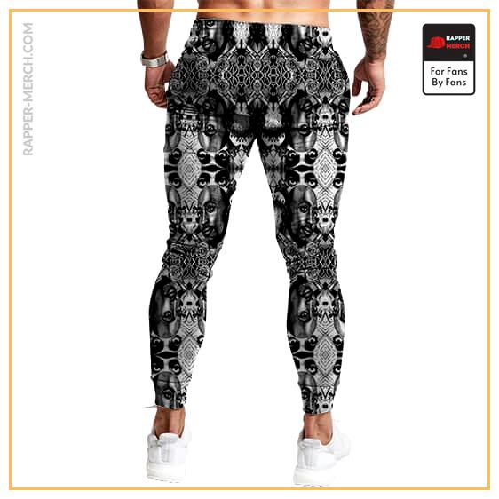 Abstract Tupac Shakur Charcoal Drawing Art Jogger Sweatpants RM0310