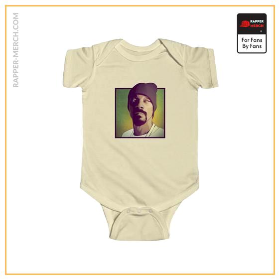 Amazing Snoop Dogg Portrait Weed Background Baby Rompers RM0310