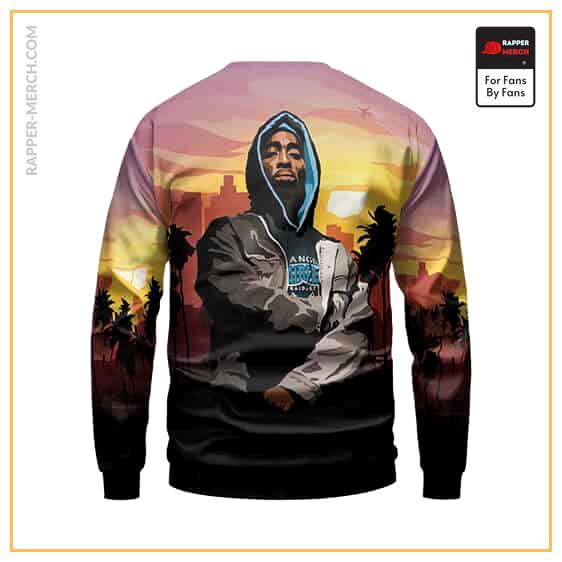American Rapper 2Pac Amaru City Artwork Sweater RM0310