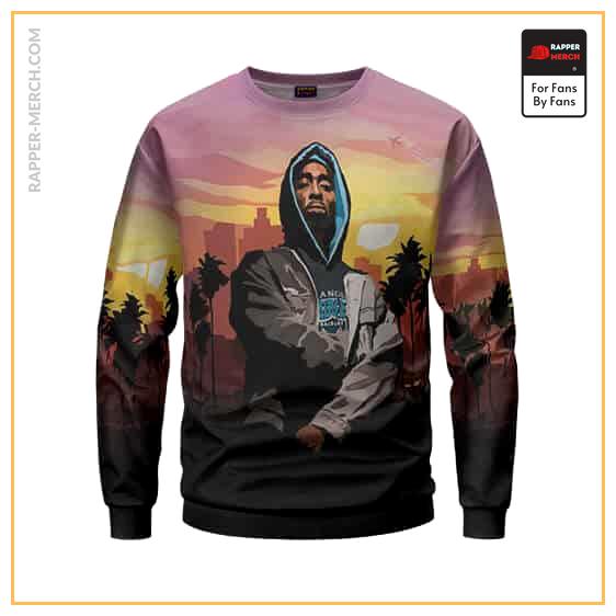 American Rapper 2Pac Amaru City Artwork Sweater RM0310
