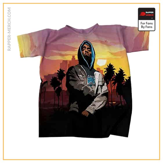 American Rapper 2Pac Amaru City Artwork T-Shirt RM0310