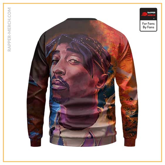American Rapper 2Pac Shakur Pop Art Portrait Sweatshirt RM0310