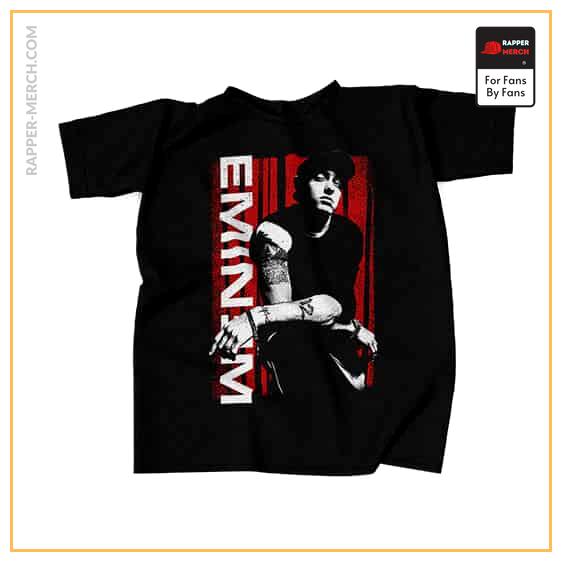 American Rapper Eminem Art Black T-Shirt RM0310