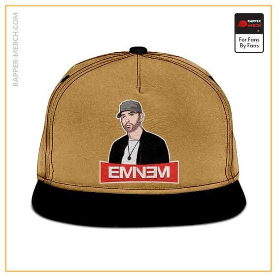 American Rapper Eminem Logo Art Dope Khaki Snapback Cap RM0310