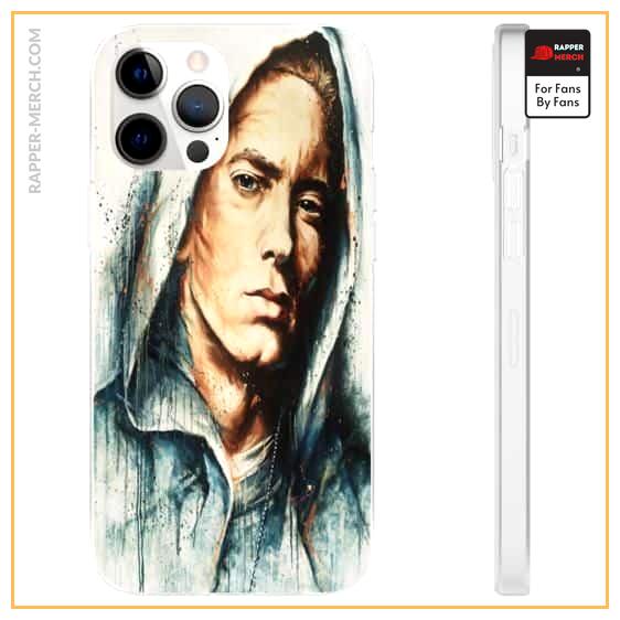 American Rapper Eminem Portrait Drip Art iPhone 12 Case RM0310