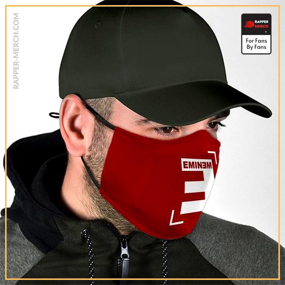 American Rapper Eminem Reversed E Logo Red Cloth Face Mask RM0310