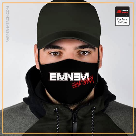 American Rapper Eminem Slim Shady Black Cloth Face Mask RM0310