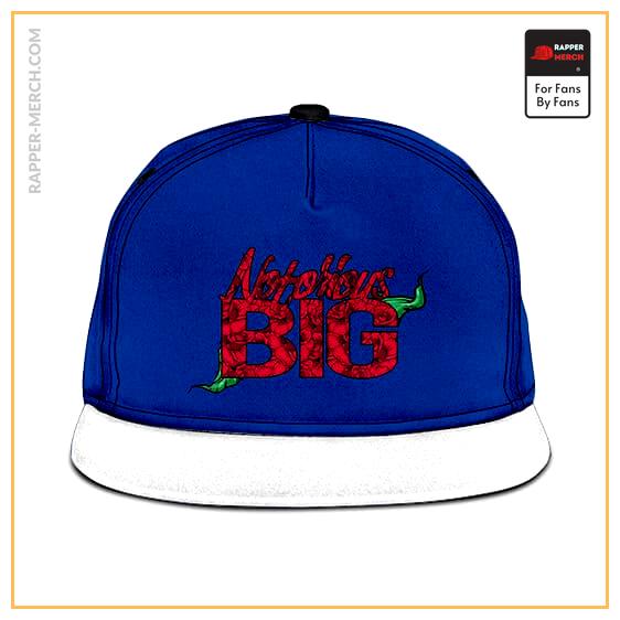 American Rapper Notorious B.I.G. Flower Art Snapback Hat RP0310