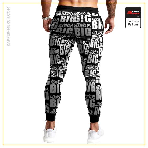 American Rapper Notorious BIG Name Pattern Badass Joggers RP0310