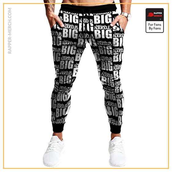 American Rapper Notorious BIG Name Pattern Badass Joggers RP0310