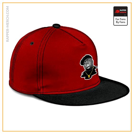 American Rapper The Notorious B.I.G. Head Art Red Snapback RP0310