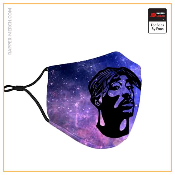 American Rapper Tupac Amaru Shakur Purple Galaxy Face Mask RM0310